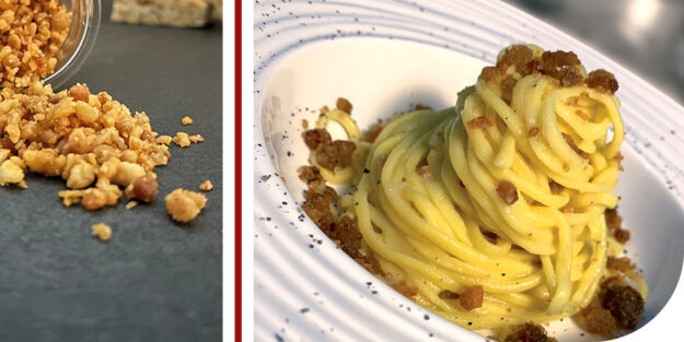 carbonara con ciccioli marchigiani taccalite carbonara con ciccioli marchigiani taccalite